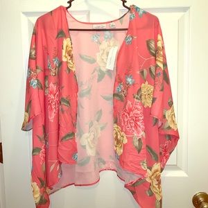 Waist length kimono